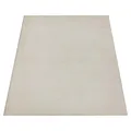 Produktbild: Kurzflorteppich Maschinenwebteppich Teppich Polyester Creme 120 x 160 cm