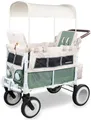 Produktbild: WonderFold VW2 Volkswagen KinderVan (2 Sitzer) - zusammenklappbarer Kinderwagen mit VW-Stoßstange, funkt. Scheinwerfern und All-Terrain XL-Rädern