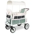 Produktbild: Wonderfold Bollerwagen VW2 Volkswagen Stroller Wagon, Beige, Salbeigrün, 128.27x137.16x63.5 cm, Baby on Tour, Kinderwagen, Bollerwagen