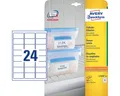 Produktbild: Avery Zweckform Etiketten Tiefkühletiketten 63,5x33,9mm Inkjet/Laser/Copy weiß VE=600 Etiketten