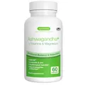 Produktbild: Igennus hochdosierter Ashwagandha Anti-Stress Komplex, KSM-66 Wurzelextrakt & L-Theanin & Magnesium, methylierte B-Vitamine, Adaptogen-Komplex für Entspannung & Schlaf, Clean Label, 60 vegane Kapseln