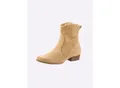 Produktbild: Stiefelette HEINE, Damen, Gr. 36, beige (sand), Leder, Veloursleder, Schuhe Stiefelette