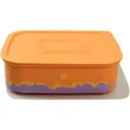 Produktbild: TUPPERWARE Quadro 500 ml orange lila mit Muster Dose Vorratsdose Ultimo - Orange/Lila