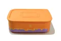 Produktbild: TUPPERWARE Vorratsdose Quadro 500 ml orange lila mit Muster