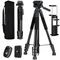 Produktbild: Kamerastativ S254A3+BV01 Leichtes Stativ mit Tasche172cm HandystativTripod fü...