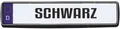 Produktbild: Hermann Schütz Design Kennzeichenrahmen schwarz