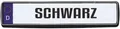 Produktbild: Hermann Schütz Design Kennzeichenrahmen schwarz  Kennzeichenhalter