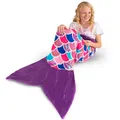 Produktbild: Fin Fun Meerjungfrau Decke für Mädchen und Damen - Kuscheldecke zum reinschlüpfen für Meerjungfrauen Fans - erhältlich in 60 x 130 cm und 70 x 170 cm
