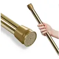 Produktbild: tinycurtains Klemmstange Teleskopstange 70-120 cm oder 111-200 cm Vorhangstange ohne Bohren, Ø 0.22 mm, 1-läufig, ausziehbar, klemmbar, Duschvorhangstange, Badstange, Gardinenstange, Metall, Klemmstange, stufenlos verstellbar, rostfrei, Stange für Türvorhang goldfarben Ø 0.22 mm x 0.22 cm x 111 cm - 200 cm