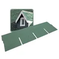Produktbild: DAPRONA 20x Bitumen Dachschindeln Rechteck Grün 1 m x 32 cm – 2,6 m² selbstklebend mit Glasvlieseinlage – wetterfest & UV-beständig für Gartenhaus, Carport, Garage, Pavillon