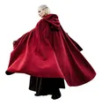 Produktbild: Leonardo Carbone® Unisex Mittelalter Wollumhang mit Stickerei Alma - Mittelalter Kleidung Damen & Herren, Cape Männer, Hobbit Kostüm, LARP-Kleidung, Wikinger, Cosplay, Halloween Rot
