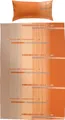 Produktbild: Erwin Müller Bettwäsche orange-taupe 1x 155x220 cm + 1x 40x80 cm