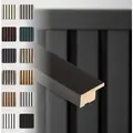 Produktbild: Hexim - Akustikpaneele Zubehör Abschlussleiste Lamellen mdf Wandverkleidung: Black Edition, 275cm