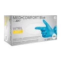 Produktbild: Med-Comfort Blue Vitrilhandschuhe (100 Stück) puderfrei, unsteril: Gr. M