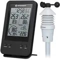 Produktbild: Bresser Wetterstation Funk mit Außensensor 3-in-1 Profi Windmesser mit Anzeige für Windgeschwindigkeit, Temperatur und Luftfeuchtigkeit, Schwarz