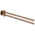 Produktbild: Grohe Essentials Handtuchhalter 40371DL1 2-armig, schwenkbar, 43,9cm, warm sunset gebürstet