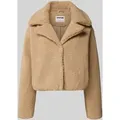 Produktbild: Noisy May Cropped Jacke aus Teddyfell Modell 'NATI' in Camel, Größe XL