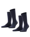 Produktbild: ESPRIT Herren Socken Basic Uni Multipack M So Baumwolle einfarbig 2 Paar, Blau Marine 6120, 47-50