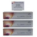 Produktbild: Wella Illumina 3 x 60 ml 9/60 lichtblond violett natur Set