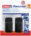 Produktbild: Tesa Black Hooks L Powerstrips Klebehaken Large Eckig (B x H) 20mm x 50mm Schwarz Inhalt: 2St.