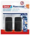 Produktbild: tesa® 58279-00000-20 Powerstrips® Systemhaken - ablösbar, L Eckig schwarz Large 