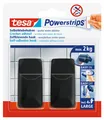 Produktbild: tesa Powerstrips® Haken L Eckig Black/schwarz