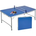 Produktbild: Tischtennisplatte compact, klappbar, Set 2 Schlägern, 160 x 80 x 70 cm - Blau