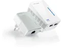 Produktbild: TP-LINK AV500-WLAN-Powerline-Extender KIT 300Mbps 2 x 10Base-T/100Base-TX RJ-45 Weiß (TL-WPA4220KIT)