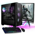 Produktbild: Gaming PC Set Komplettsystem Ryzen 7 5700X 32GB 500GB SSD RTX 5060 8GB WIN 11 + MSI PRO Monitor 69cm (27