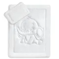 Produktbild: KiGATEX Oeko-Tex Kinder Bettdecken Set mit süßer Elefantensteppung 40x60 + 100x135 cm Kochfest 95° C