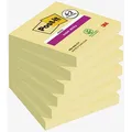Produktbild: 4 + 2 GRATIS: Post-it Super Sticky Notes Haftnotizen extrastark gelb, 4 Blöcke + GRATIS 2 Blöcke