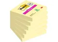 Produktbild: Post-it Super Sticky Haftnotizen Gelb 76 x 76 mm, doppelt starke Haftung, rückstandsfrei ablösbar, Vorteilspack 4+2 Blöcke, PEFC