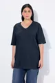 Produktbild: Ulla Popken T-Shirt T-Shirt Basic Relaxed Fit V-Ausschnitt Halbarm