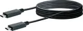 Produktbild: Schwaiger USB Anschlußkabel 2 m 2x USB 3.2 Type C, schwarz