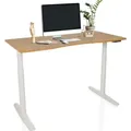 Produktbild: hjh OFFICE Elektrisch höhenverstellbarer Schreibtisch STAND PRO R Computertisch höhenverstellbar 73.0 - 118.0 x 140.0 x 70.0 cm - Braun