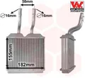 Produktbild: VAN WEZEL 37006197 Wärmetauscher für Innenraumheizung Heizungskühler