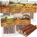 Produktbild: 5x180g - Hundezigarren - 100 % Muskelfleisch von einer Tierart - 5 Sorten im Set