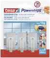 Produktbild: TESA POWERSTRIPS Klebehaken Small Classic Chrom Inhalt: 3St.