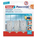 Produktbild: tesa Powerstrips Haken Small Classic chrom eckig Selbstklebehaken