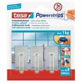 Produktbild: Tesa Powerstrips-Haken Powerstrips® Small Classic Chrom Klebestrips Klebemittel