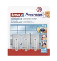 Produktbild: 3x tesa Klebehaken Powerstrips ohne Bohren Wandhaken Haken chrom Handtuchhalter
