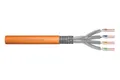 Produktbild: 4016032392101 Cabel S/FTP cat. 7 100m (reel) LS0H-3 orange DIGITUS