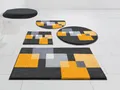 Produktbild: Grund Badematte Paxos, Höhe 20 mm, rutschhemmend beschichtet, fußbodenheizungsgeeignet, strapazierfähig, Polyacryl, rechteckig, geometrisches Design, modern, flauschig, softer Flor, Made in Europe