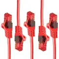 Produktbild: BIGtec LAN Kabel 5m Netzwerkkabel rot - 5 Stück - Gigabit Ethernet Kabel RJ45 Stecker Patchkabel für Patchpanel Netzwerk Switch Gaming kompatibel Playstation 5 PS5 XBOX Nintendo Switch 2-Station