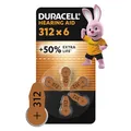 Produktbild: Duracell Hörgerätebatterien Typ 312 (6er-Pack)