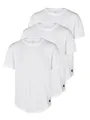 Produktbild: JACK & JONES Tshirt Herren lang geschnitten Set 100% Bio-Baumwolle Regular Fit JJENOA 3er Pack Rundhals Kurzarm Sommer Organic Basic Tee Shirt, Größe:M, Farbe:Pack 3 (White)
