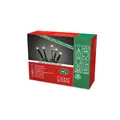 Produktbild: Konstsmide Micro LED Lichterkette, verschweißt, 100 bernsteinfarbene Dioden, 24V Innentrafo, dunkelgrünes Kabel - 6354-820