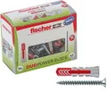 Produktbild: Fischer Schrauben-Dübel-Set DuoPower S LD, 6x30mm Universaldübel und Schrauben, 100-teilig