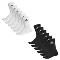Produktbild: Adidas Sportsocken Tennissocken Crew Socken 12 Paar schwarz weiß  DZ9354/DZ9353