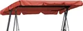 Produktbild: Hollywoodschaukel Dachbezug 200 x 145 cm Rotorange Wasserdicht | Universal Ersatzdach Gartenschaukel 3 Sitzer | UV 50 Schaukel Dach Ersatz Bezug